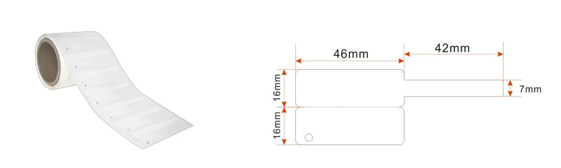 UHF RFID LED Lighting Label Tags for Retail Access Control for Store Security and Management